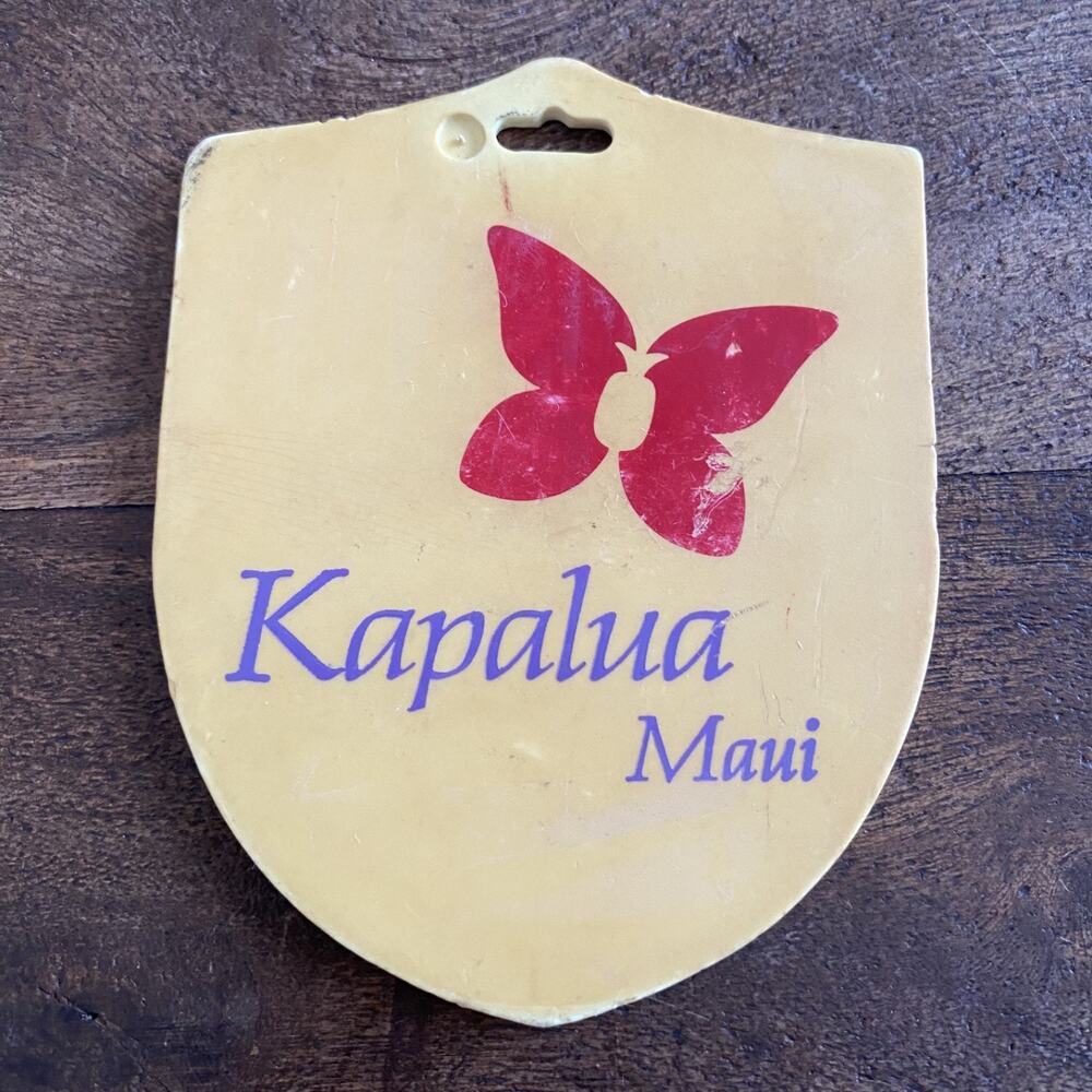 Vintage PGA Golf Bag Tag - The Golf Club at Kapalua Maui Hawaii